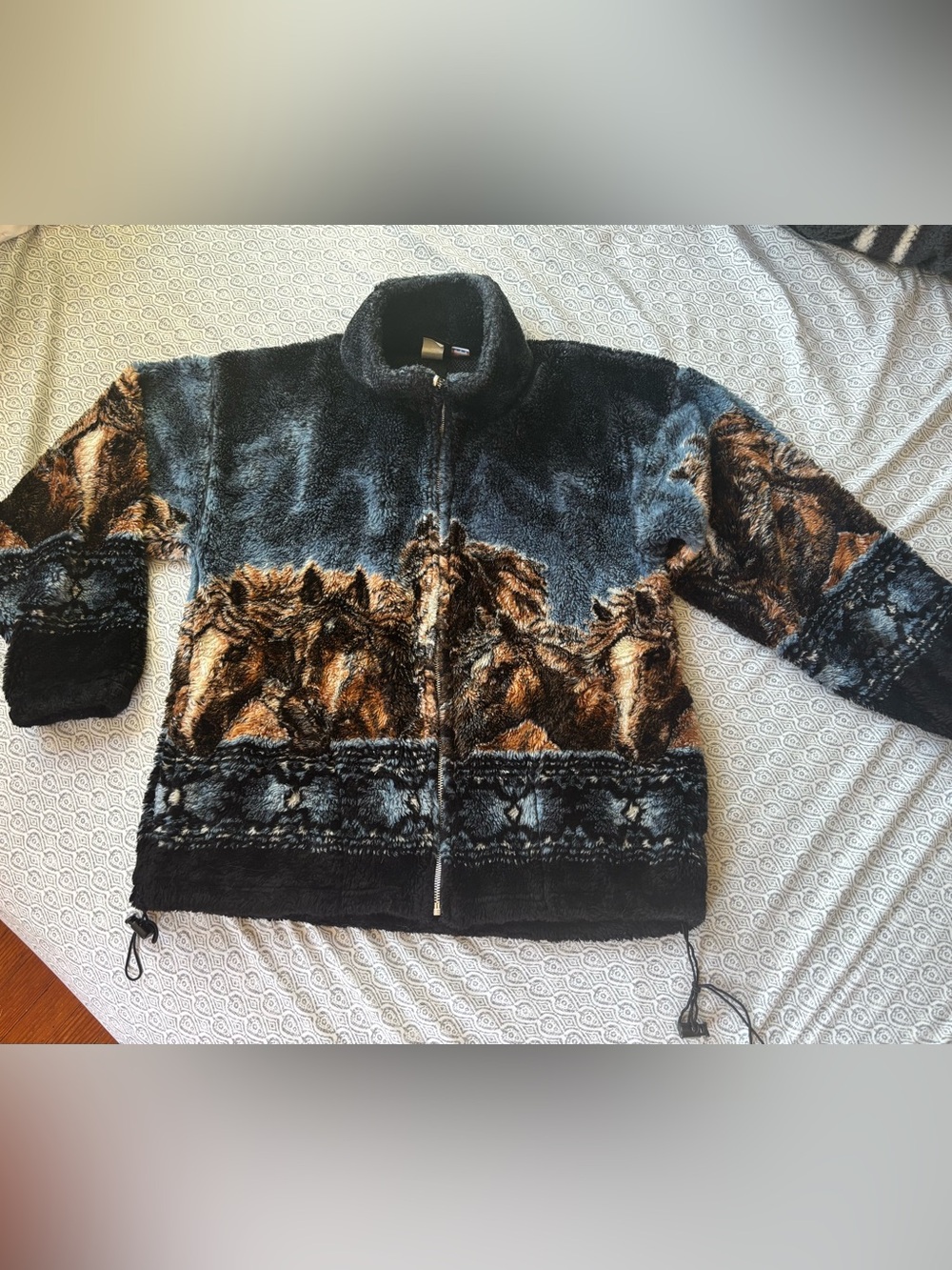 Vintage Mazmania Full Zip Horse Fleece